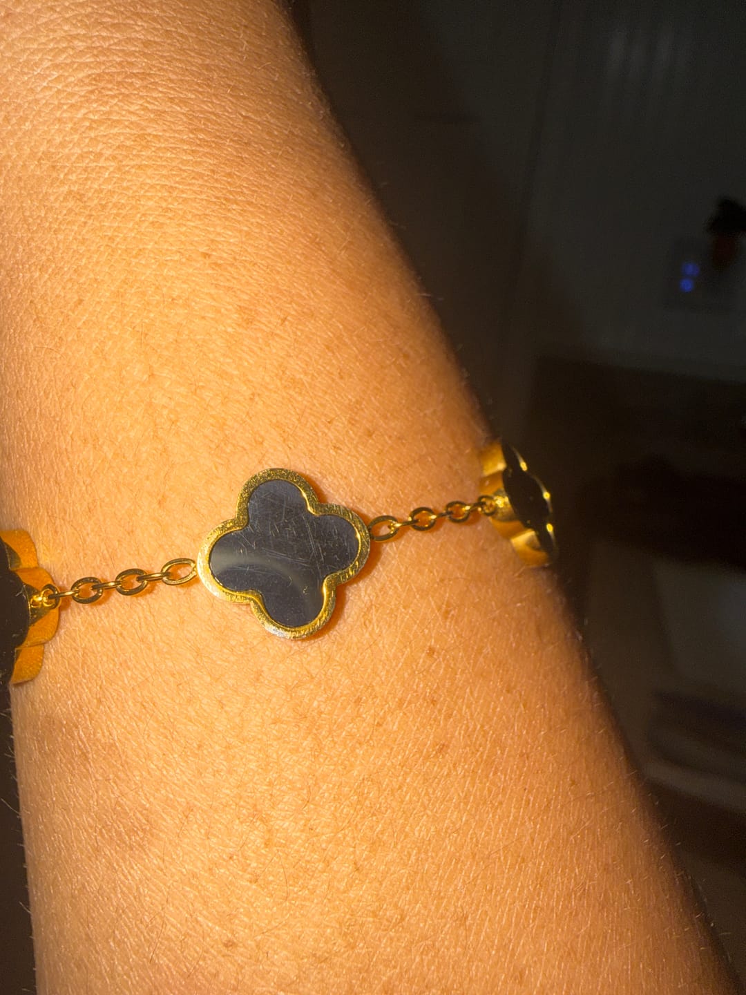 Customer photo review of Black Clover Bracelet
