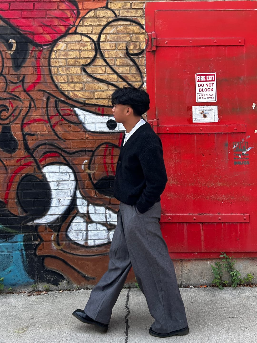 Customer photo review of Aelfric Eden Pleated Baggy Barrel Pants