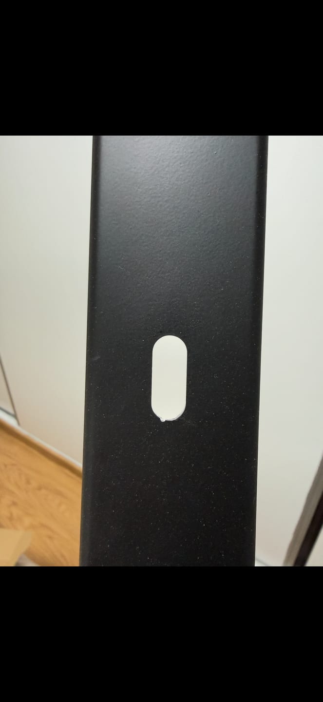 Customer photo review of Manilla ola modelo '130' de zamak con placa ovalada acabado negro mate para puertas