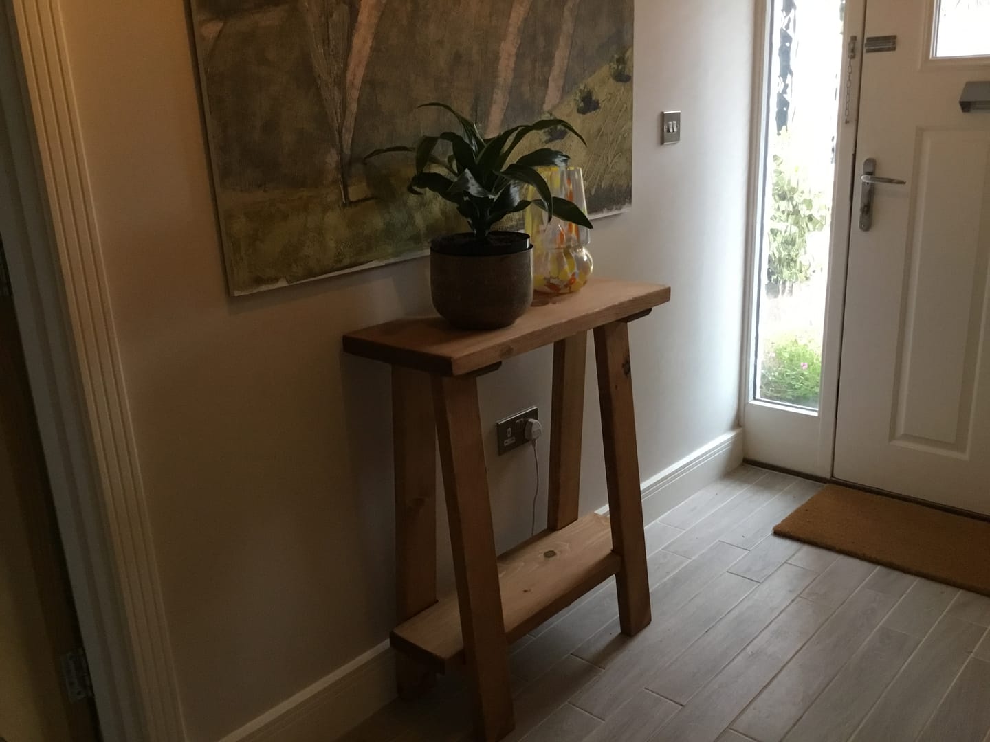 Customer photo review of Soho Solid Wood Console Table