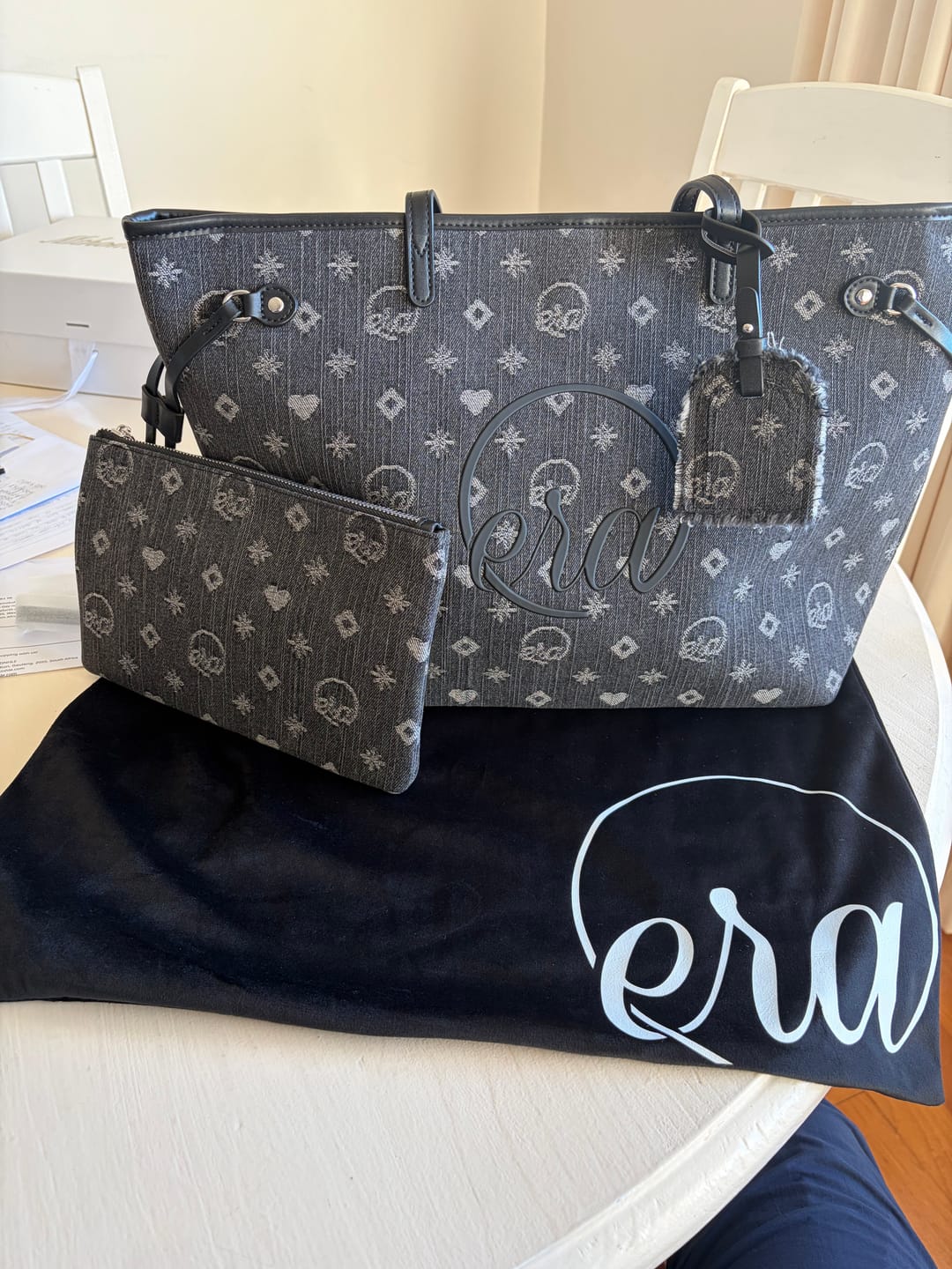 Customer photo review of Midnight Muse Denim Tote