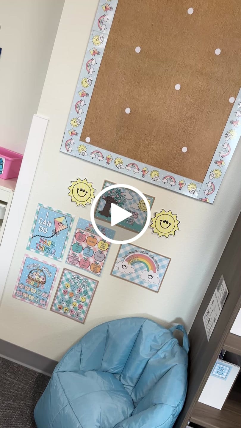 Customer video review of Rainbow Playdate Bulletin Board Border | A Year In Pastel