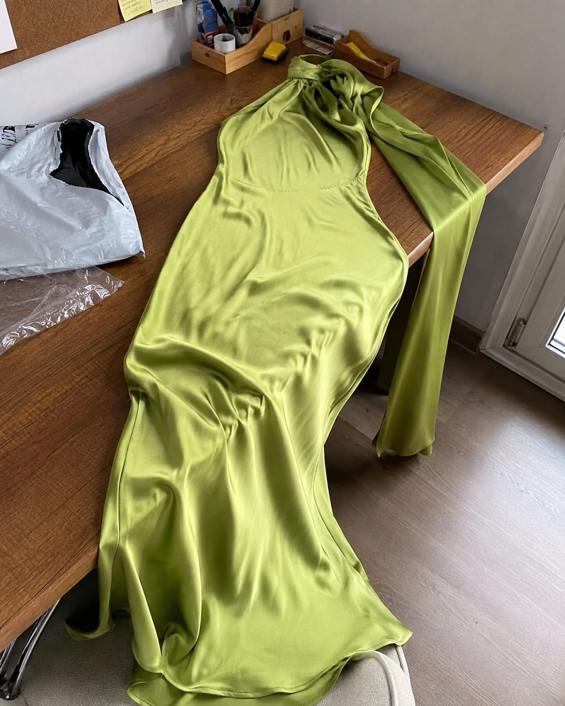 Customer photo review of Işıltılı İnci Kolye Gümüş Renk Zarif Tasarım