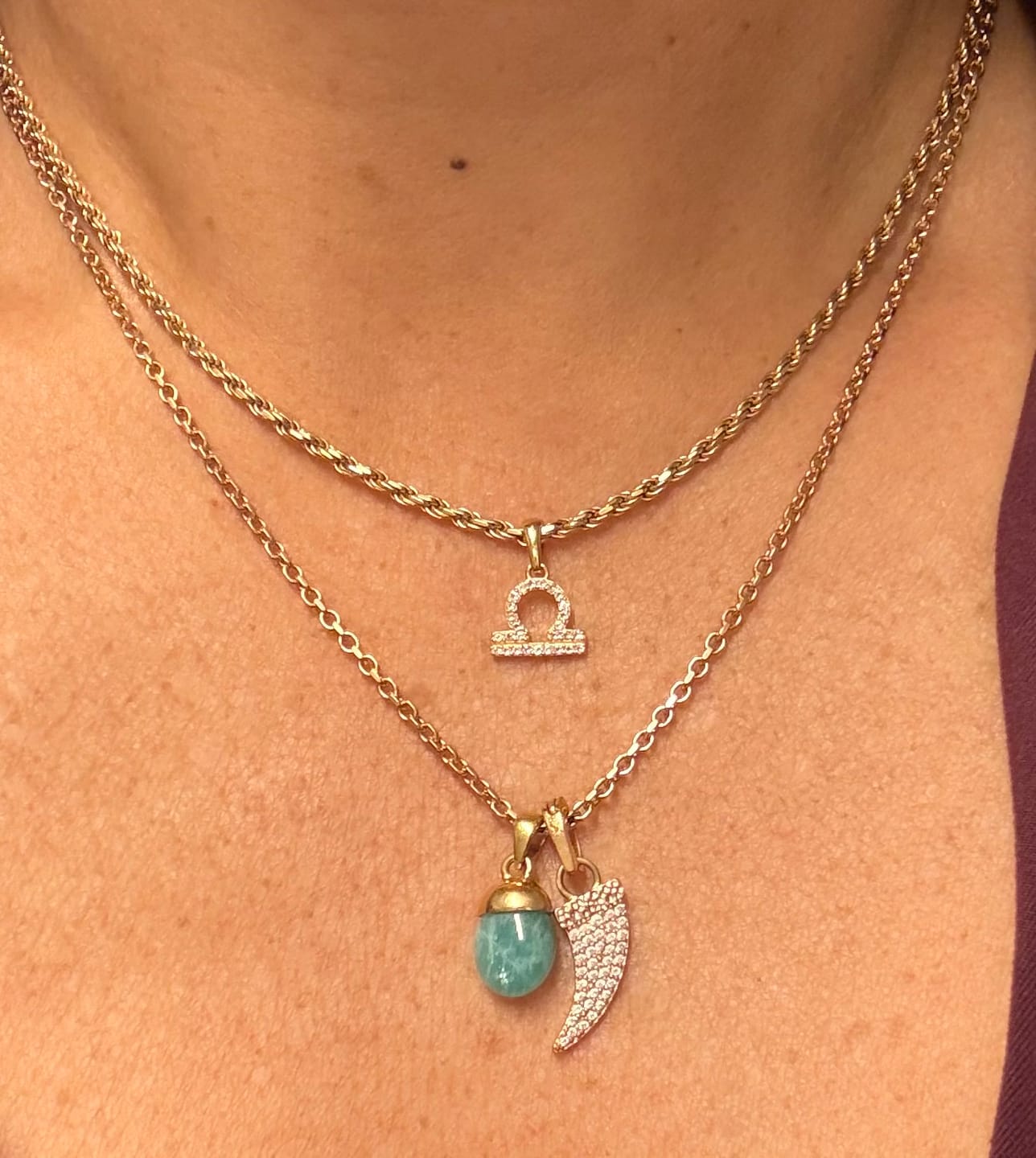 Customer photo review of Berlock Vågen Vit Topas Guld
