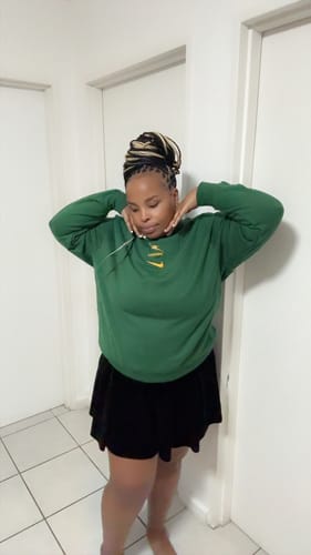 Customer photo review of Springboks Nike Mens Crew Sweatshirt Gorge Green