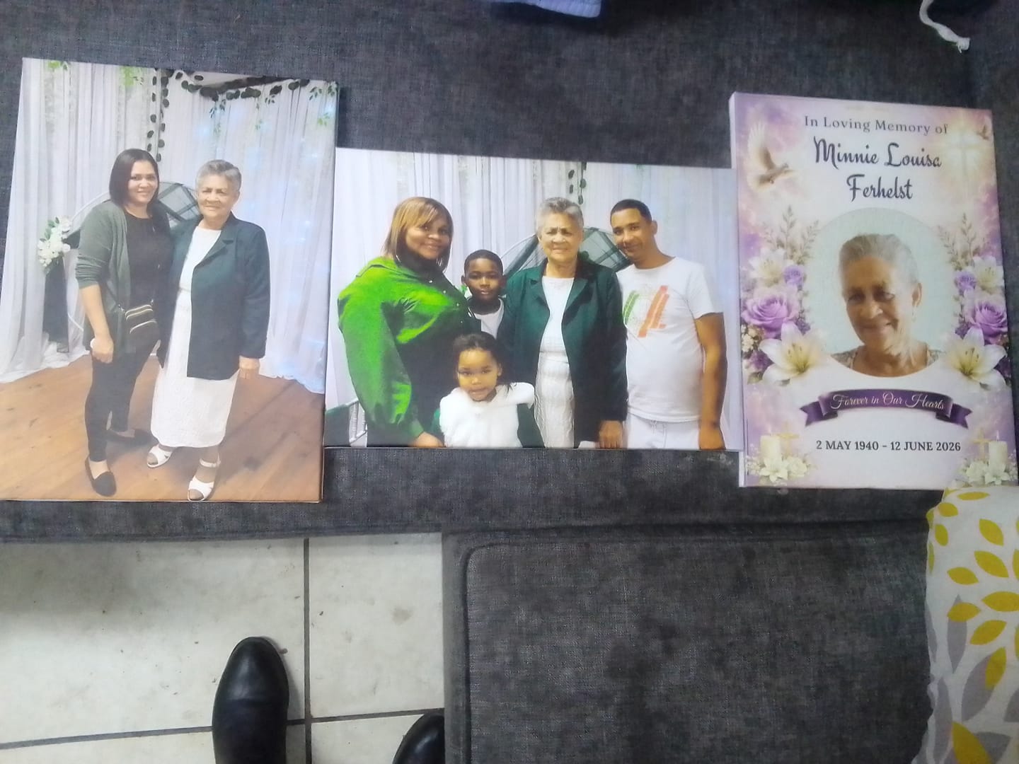 Customer photo review of 3 x A3 Canvas Combo
