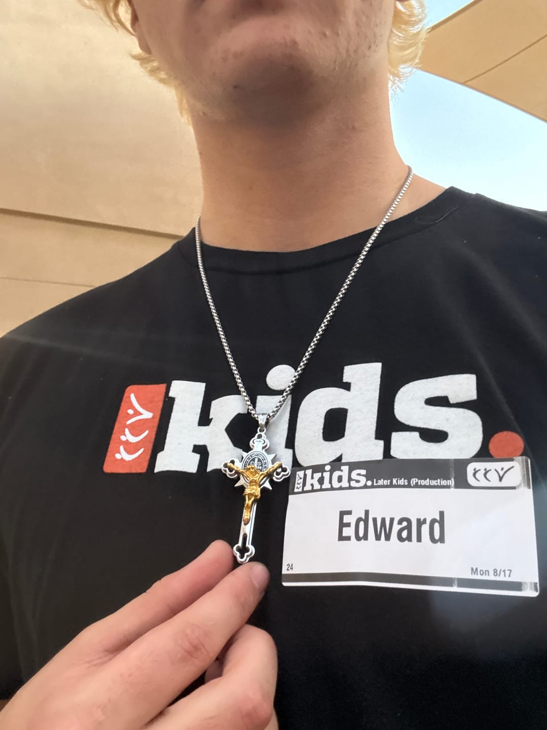 Customer photo review of FREE Today: St. Benedict Symbol Crucifix Exorcism Necklace