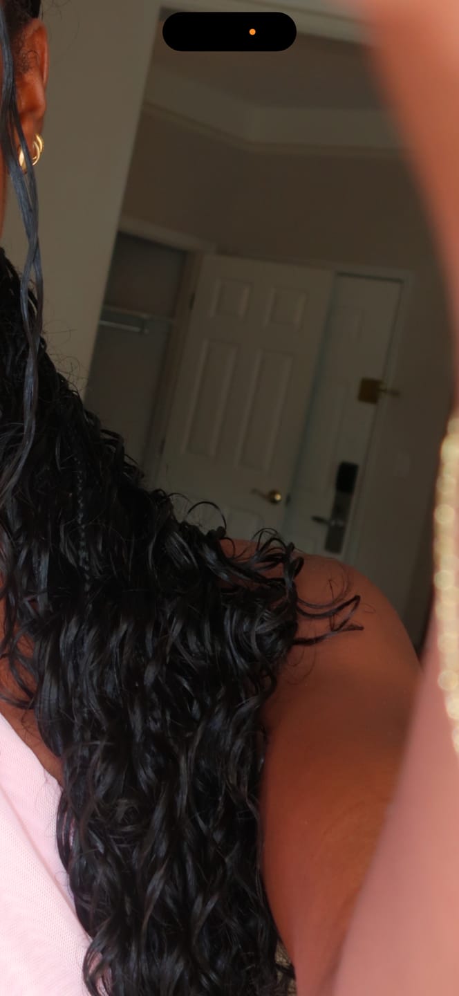 Customer photo review of Ywigs Loose Deep Wave Human Crochet Hair for Miracle Knots