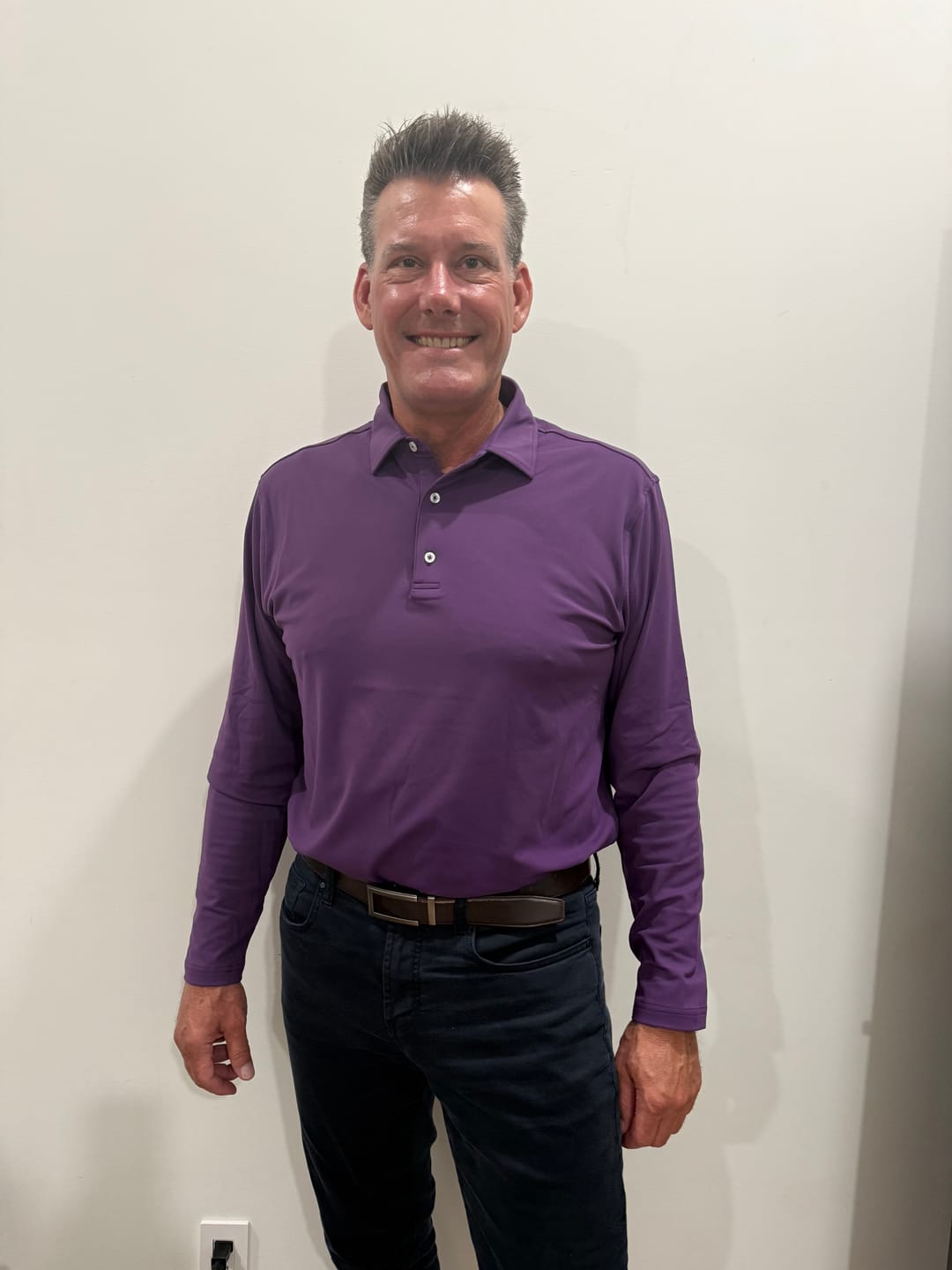 Customer photo review of Luxe Polo Long Sleeve