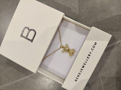 Customer photo review of Riko Teddy Necklace