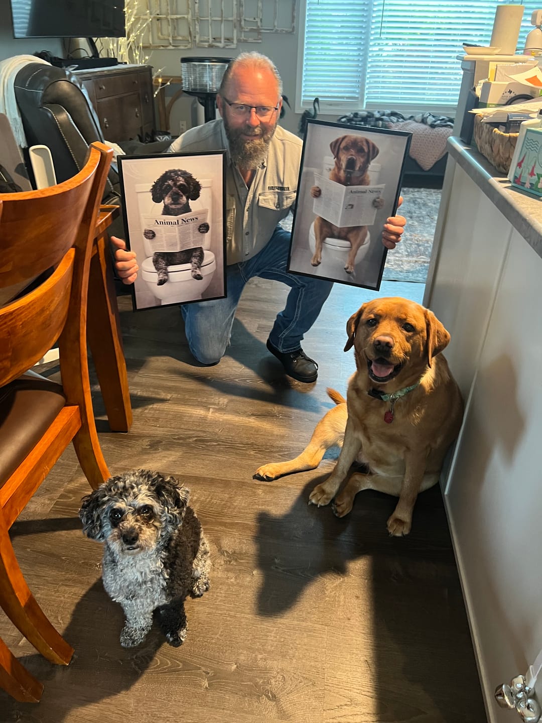 Customer photo review of Bathroom - Personalized Poster
