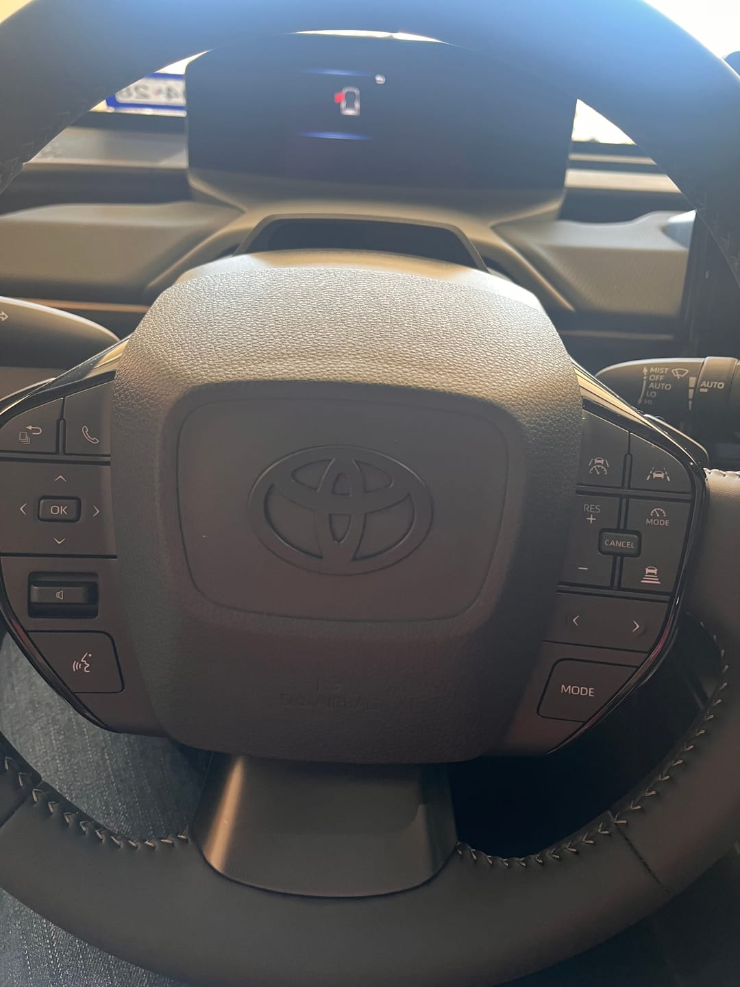 Customer photo review of NEW Black Matte Steering Wheel Emblem Fits NEW Models 2024-2026 Tacoma, 4Runner & Camry
