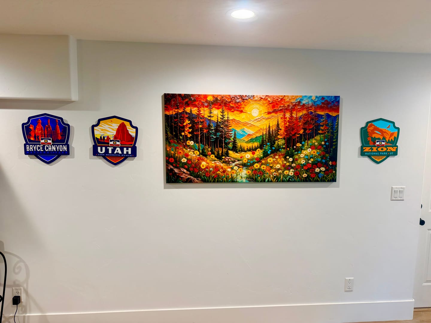 Customer photo review of Zion National Park Badge 3D Metal Wall Art