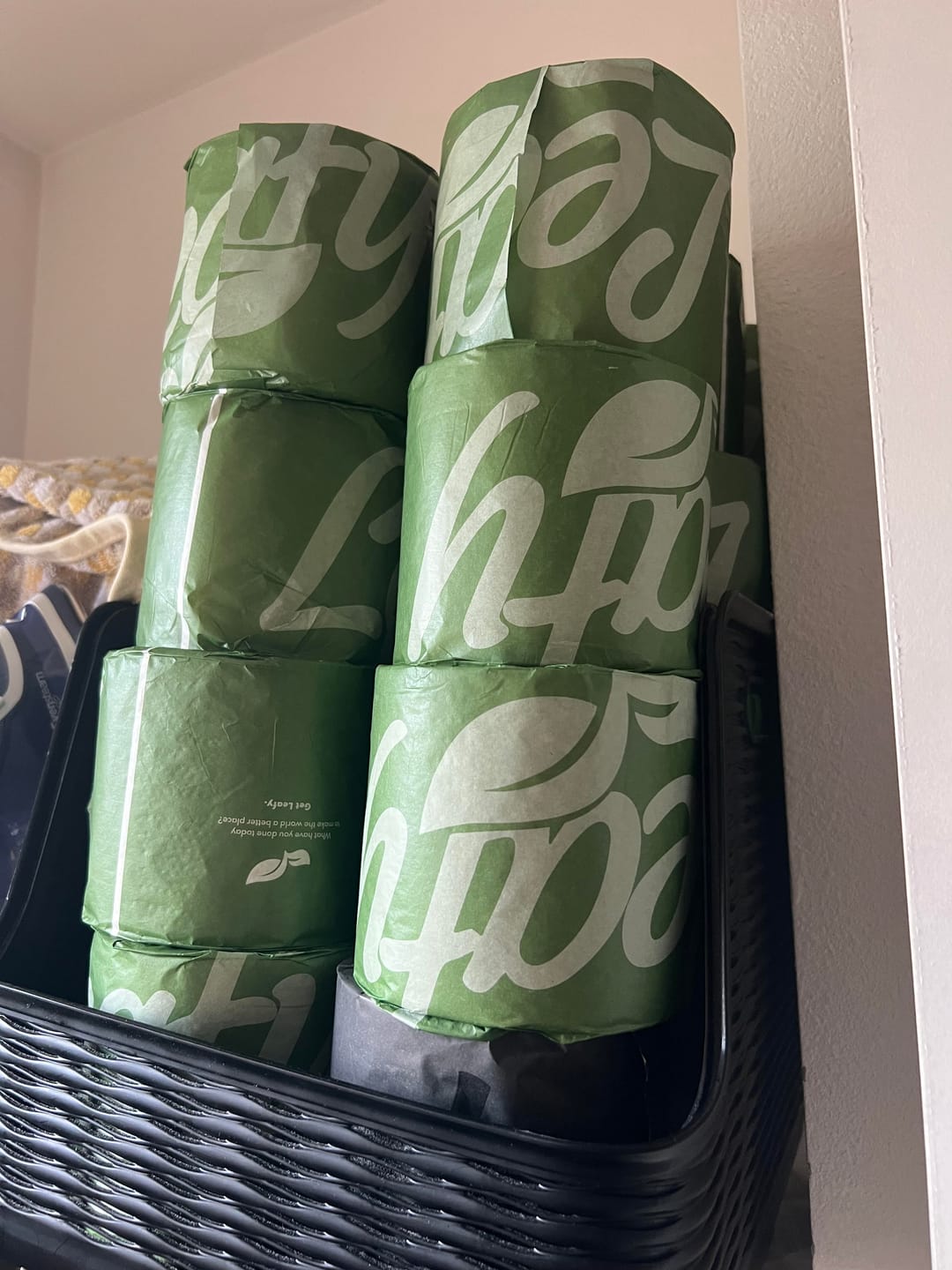 Customer photo review of Leafy EarthCloud Bamboo - 24 roll 2 ply