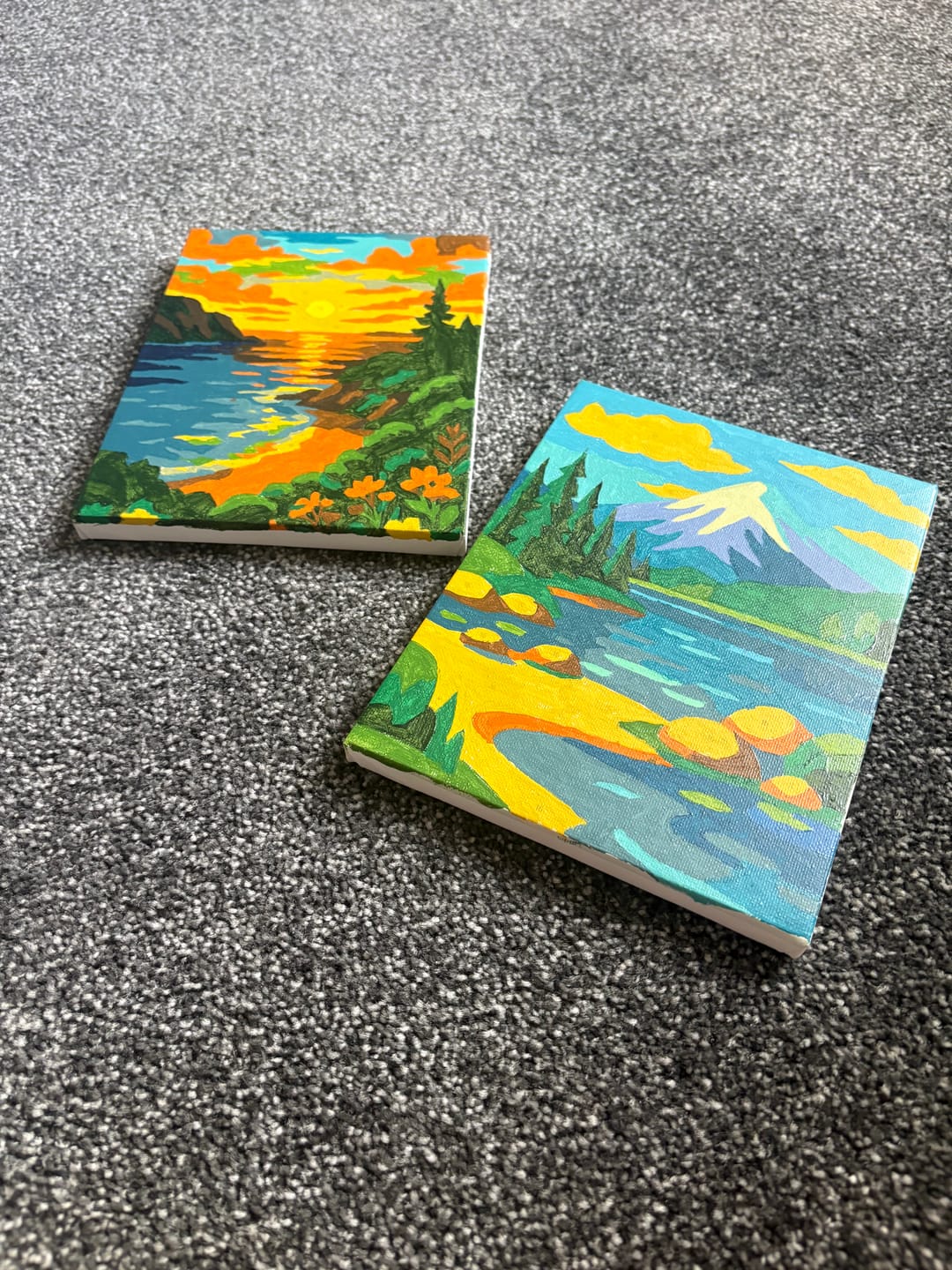 Customer photo review of 6 Mini Paintings - Beautiful Landscapes Set