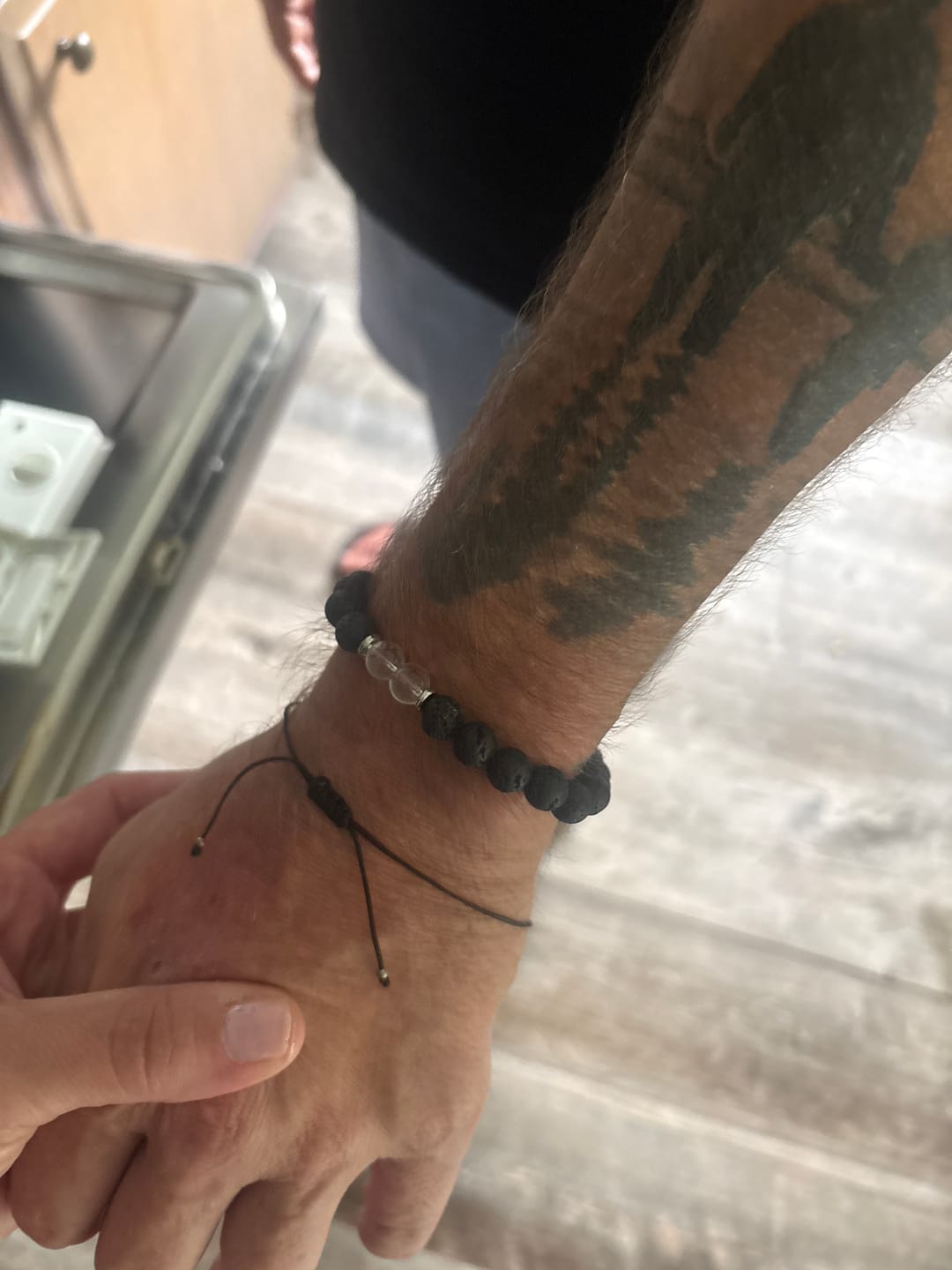 Customer photo review of Custom Family Birthstone Bracelet for Dad