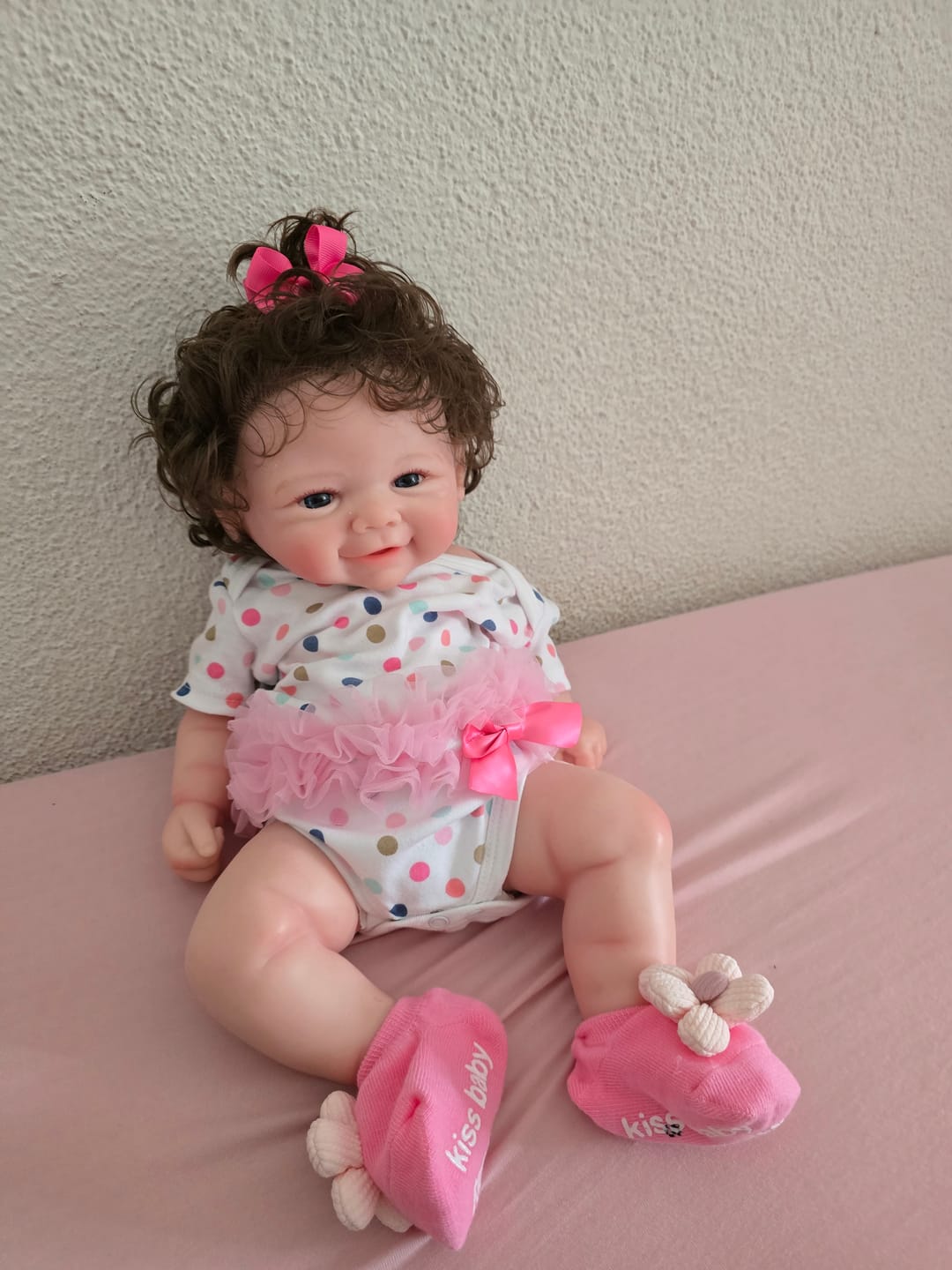 Customer photo review of Finley Lifelike Full Silicone Reborn Baby Doll
