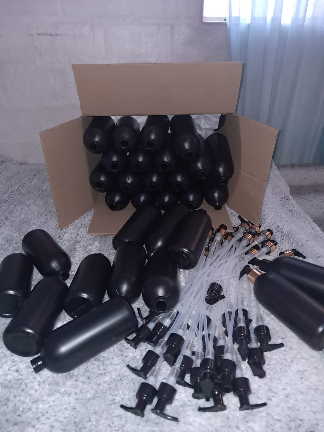 Customer photo review of 500ml HDPE Boston Bottle (24mm neck) - No Closure - Black