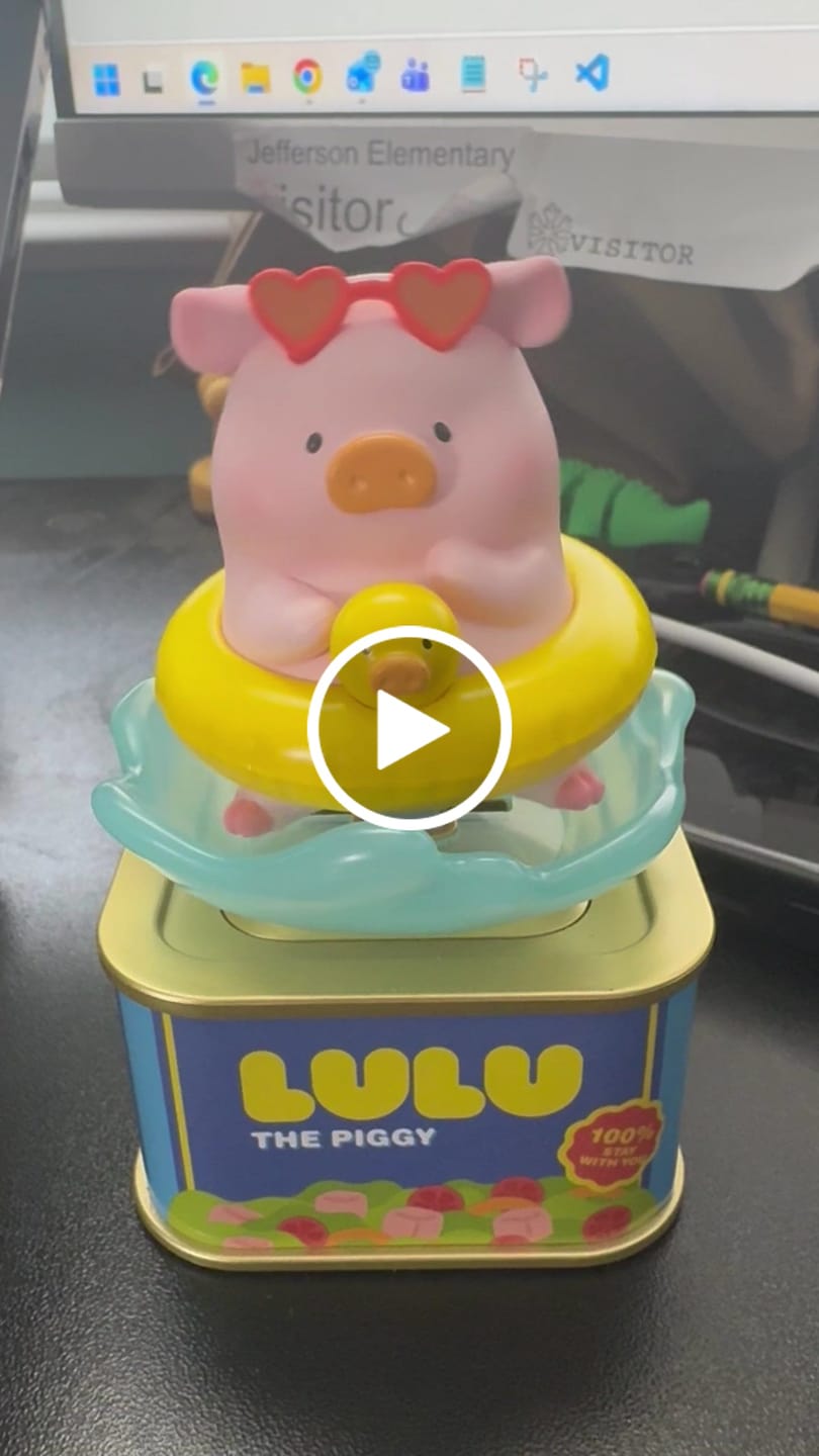 Customer video review of LuLu the Piggy Holiday Series Solar Motion Blind Box