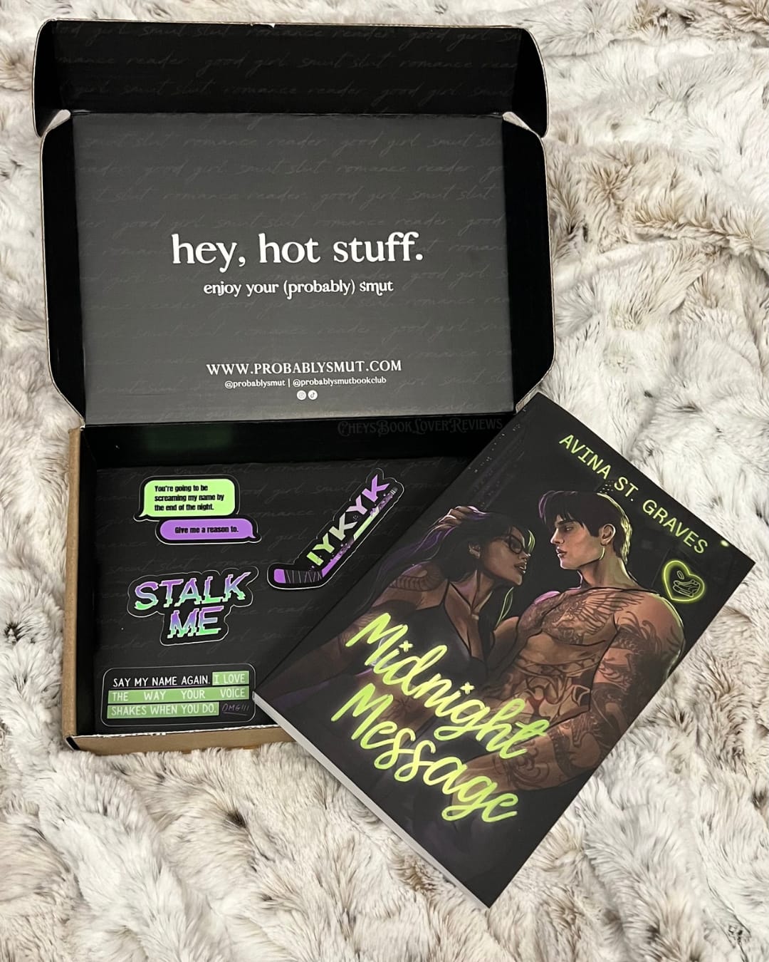 Customer photo review of good girl book club subscription