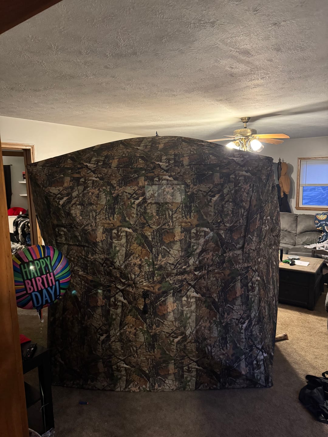 Customer photo review of Vis Series 270 Degree See Through Hunting Blind | Portable 2 3 4 Person Ground Blind | Camo Pop Up Deer Blind for Deer & Hunters