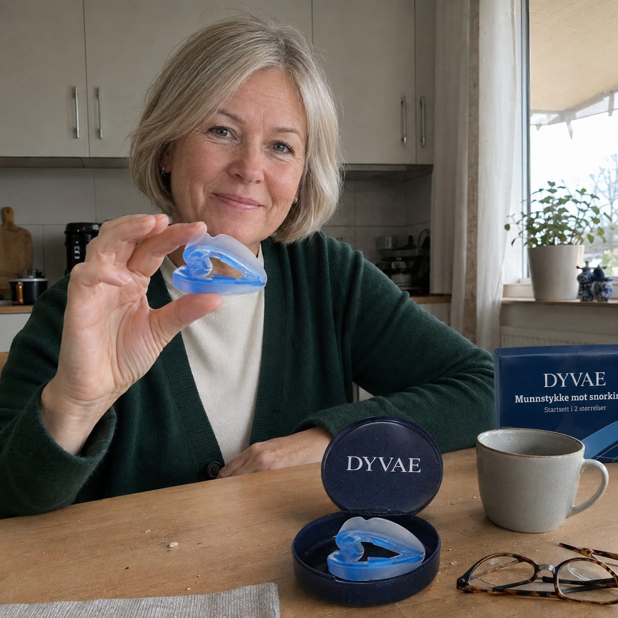 Customer photo review of Anti-Snoring Mouthpiece 2-Size Starter Pack