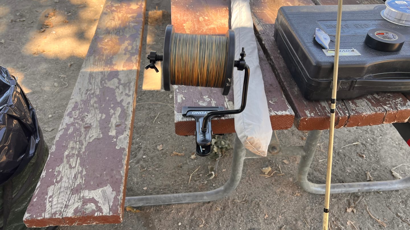 Customer photo review of Beyond Braid EZ Fishing Line Spooler