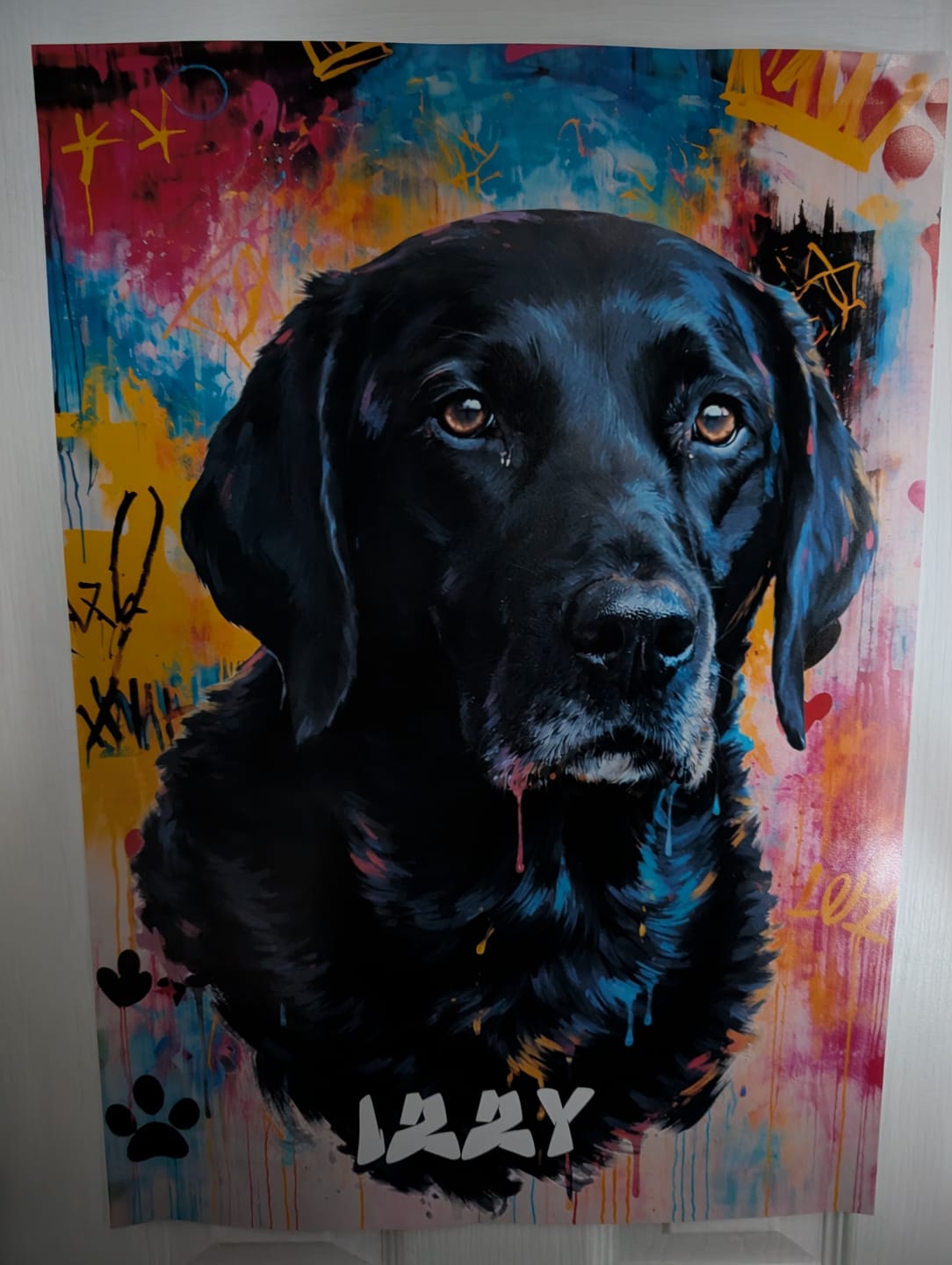 Customer photo review of Graffiti -  Personalised Poster