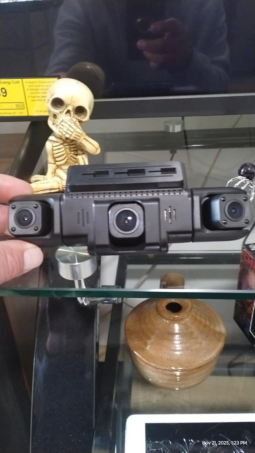 Customer photo review of BOLTHUT™ 4-Channel Dash Cam — 360° Front, Rear & Cabin, Night Vision