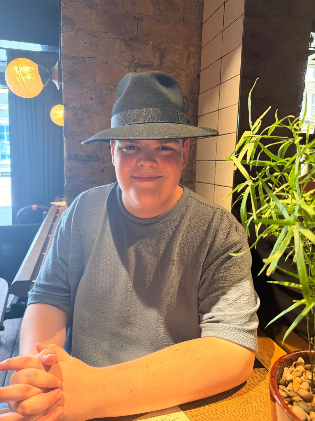 Customer photo review of Alfred Cashmere Suede Fedora