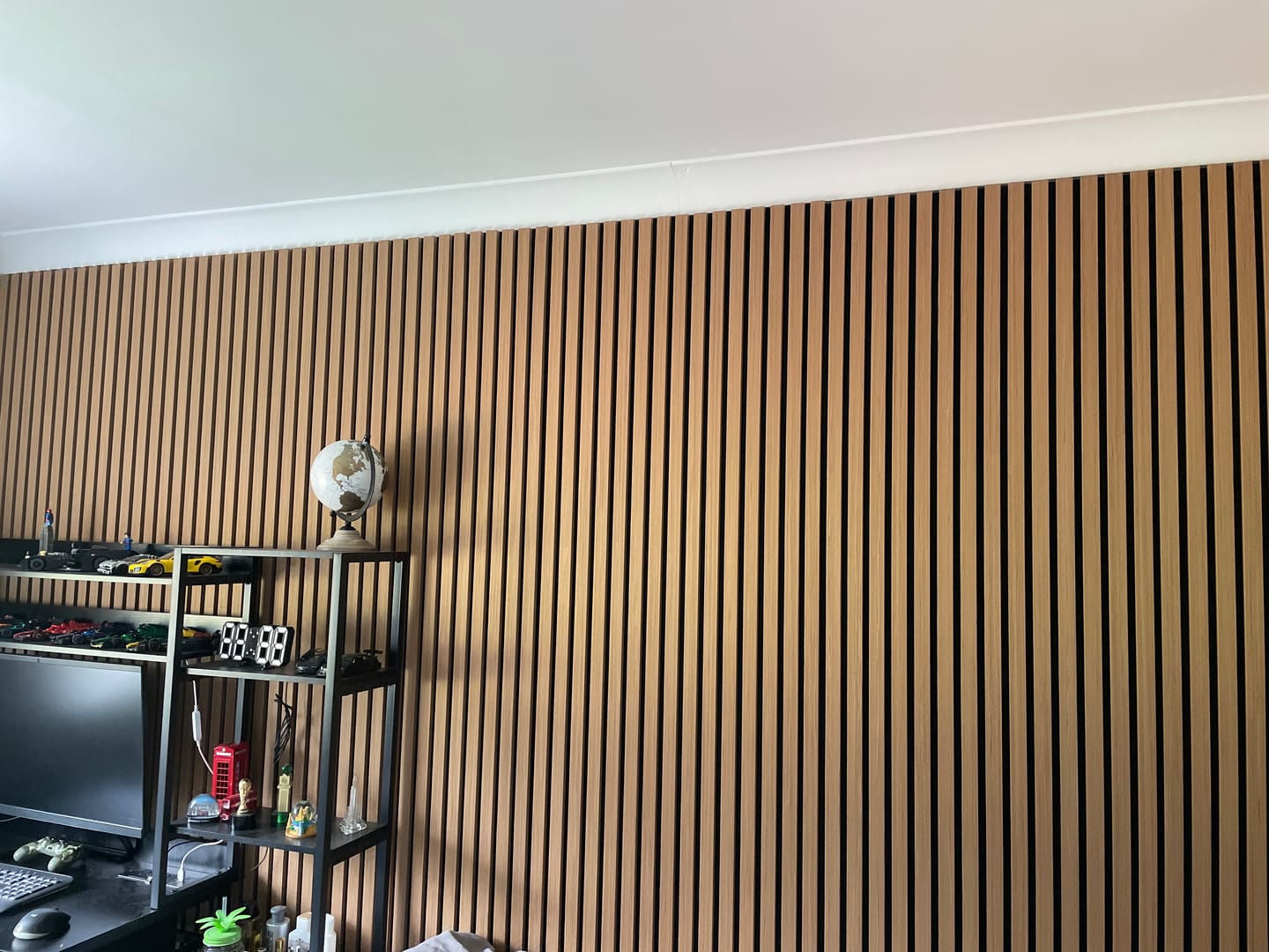 Customer photo review of Natural Oak Acoustic Wall Panel