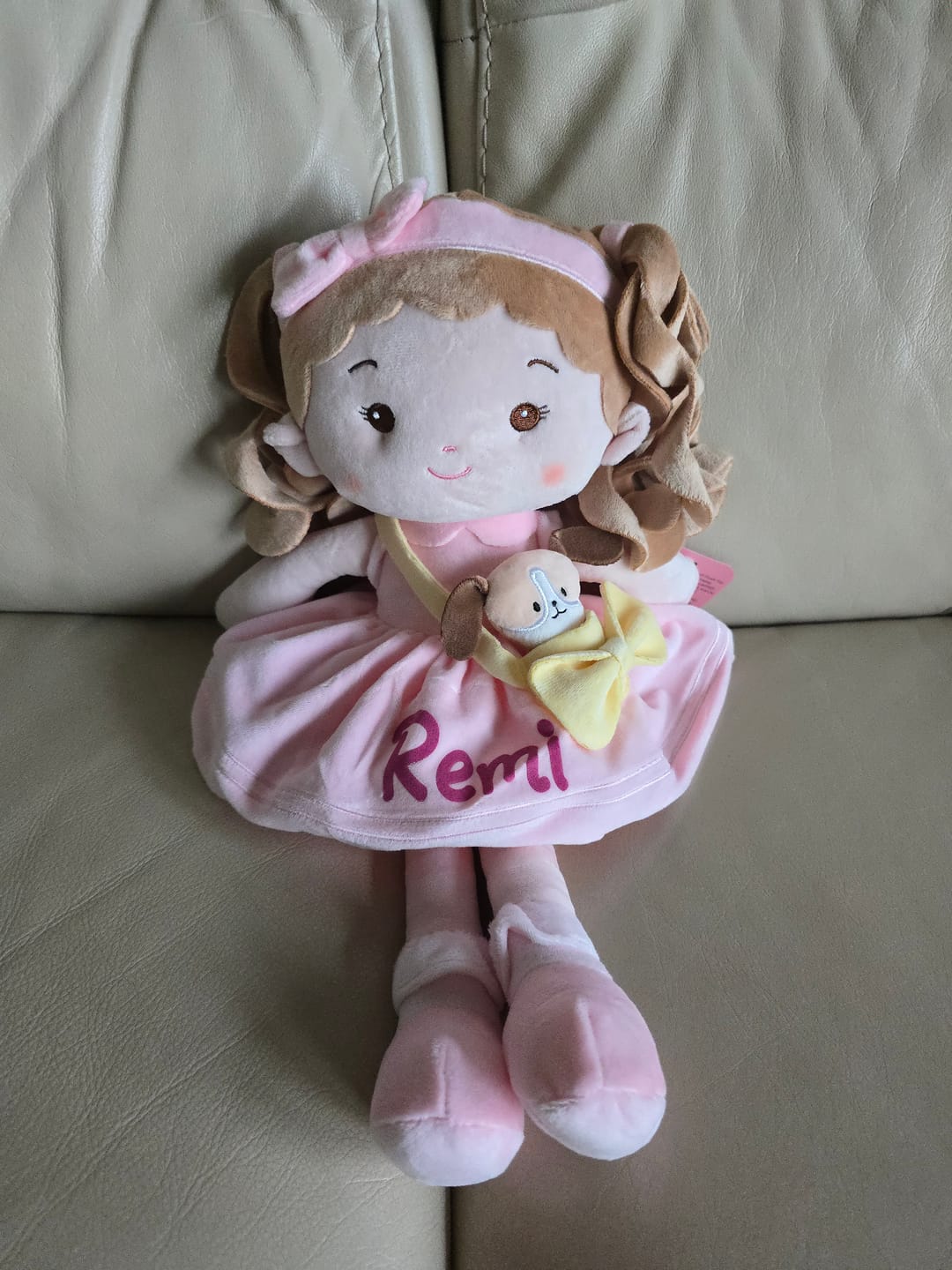 Customer photo review of Personalized Milly Girl & Her Pet