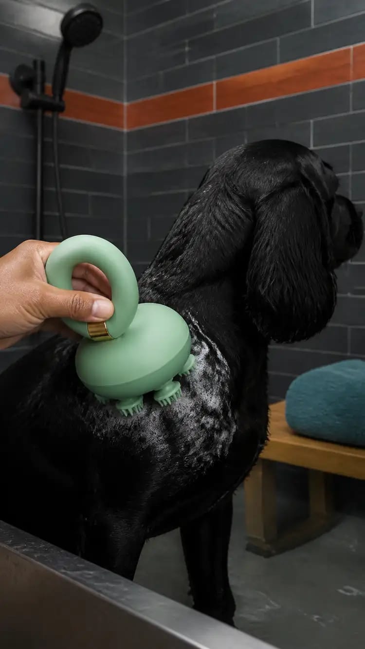 Customer photo review of AuraPet Gentle Scalp Massager