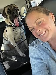 Customer photo review of DOG CAR SEAT COVER