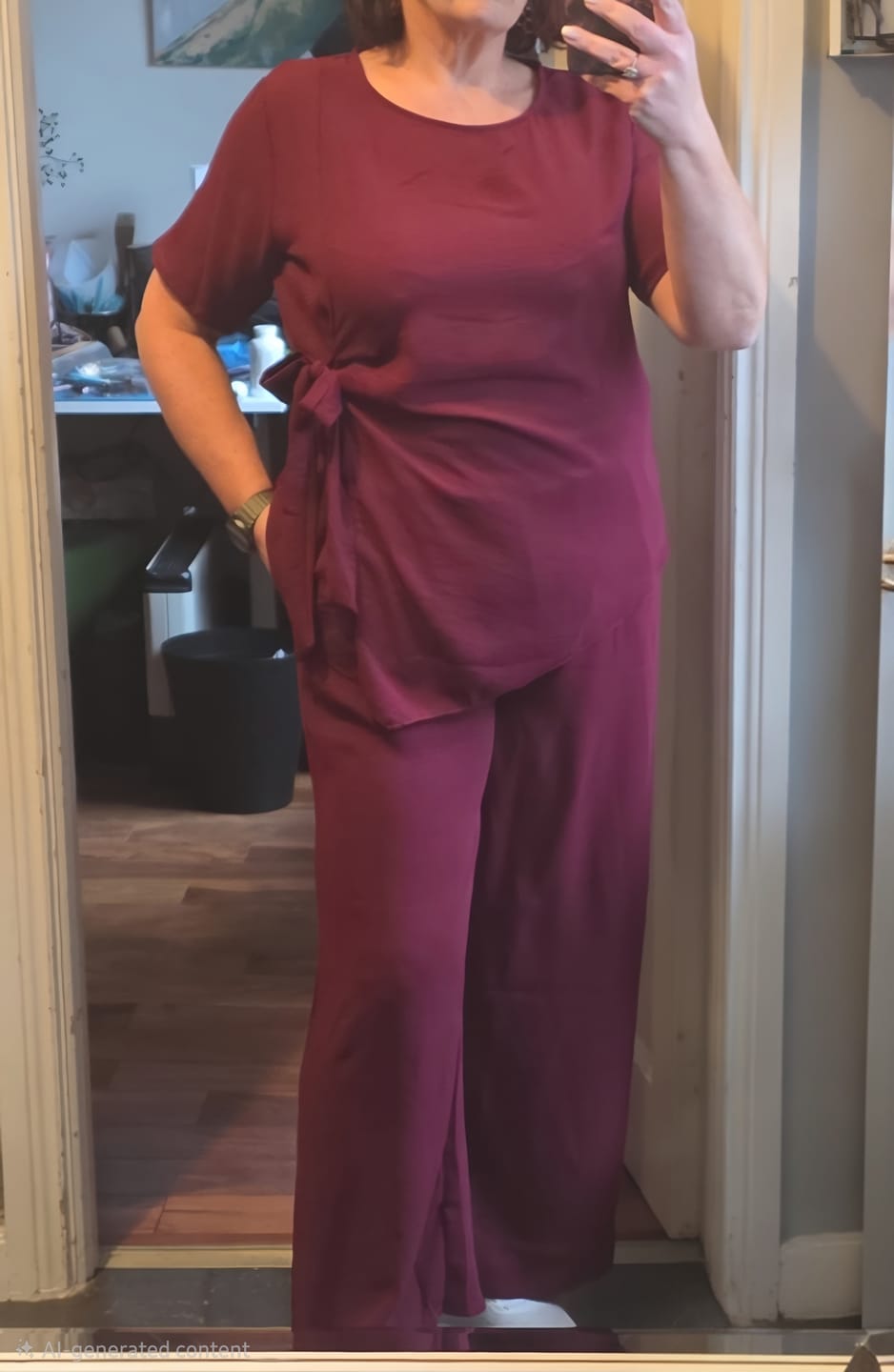 Customer photo review of Siofra Wine Tie Side Set