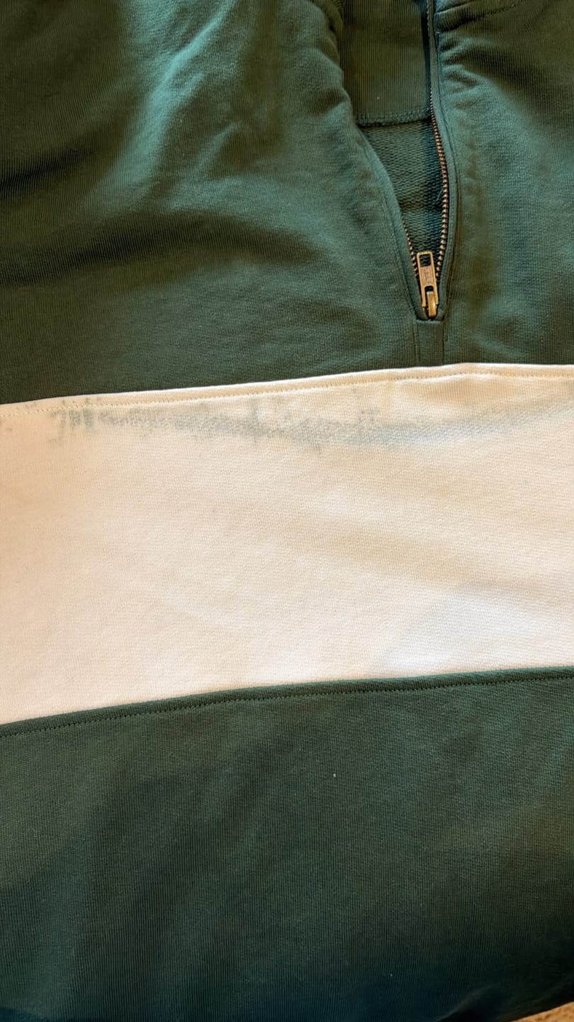 Customer photo review of Springboks Classic Hoop Quarter Zip-OS Green