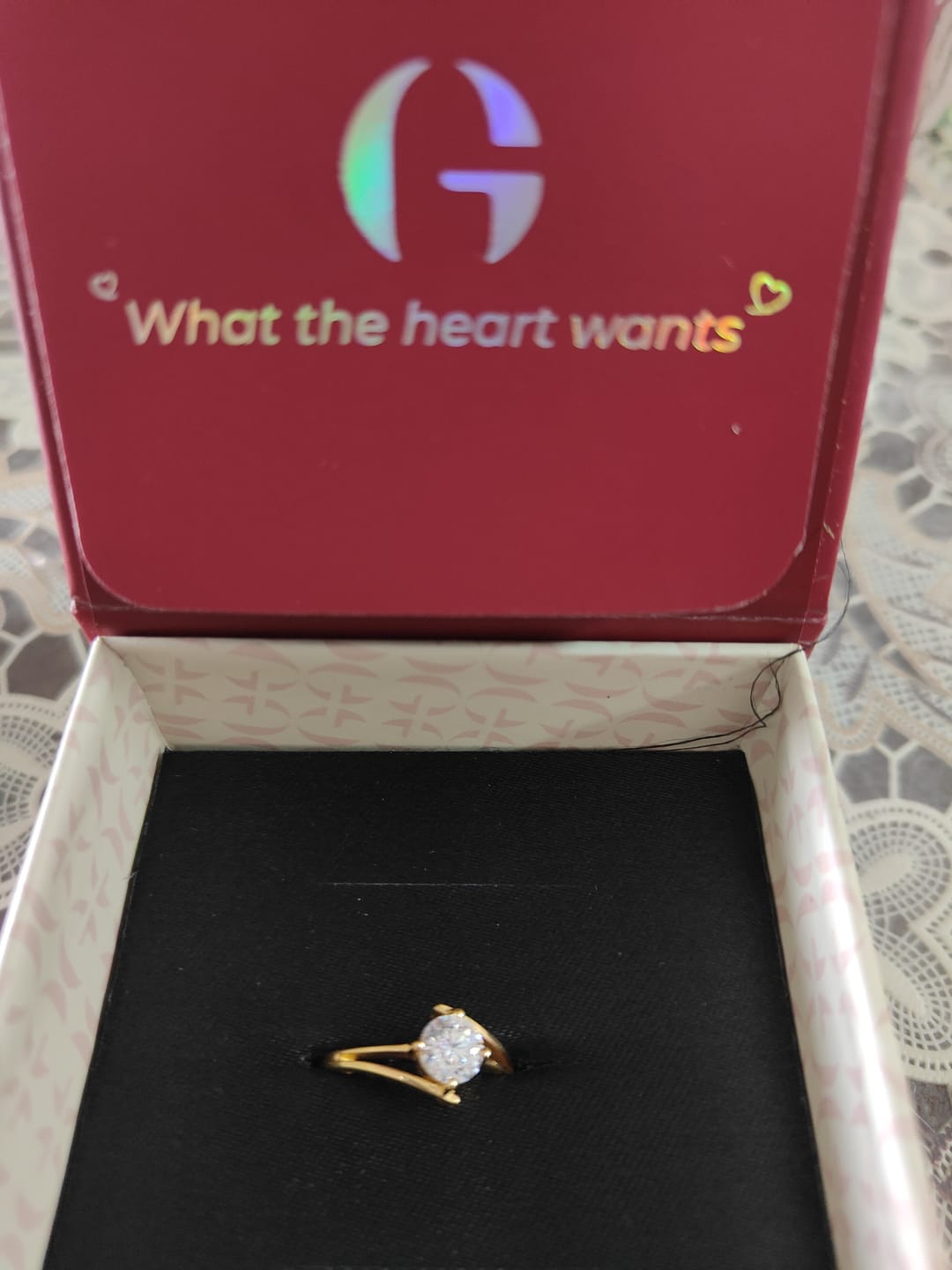 Customer photo review of Golden Gleam Dream Ring