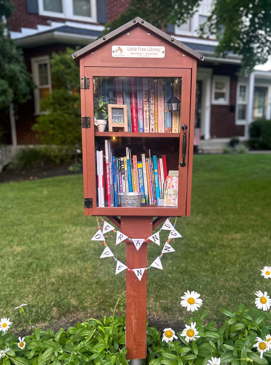 Customer photo review of Little Free Library Official Charter Sign