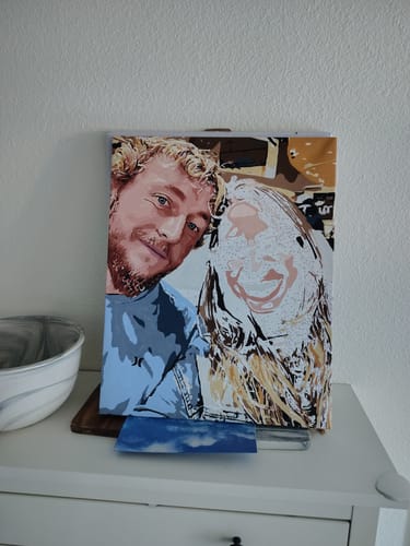 Customer photo review of Custom Paint by Numbers