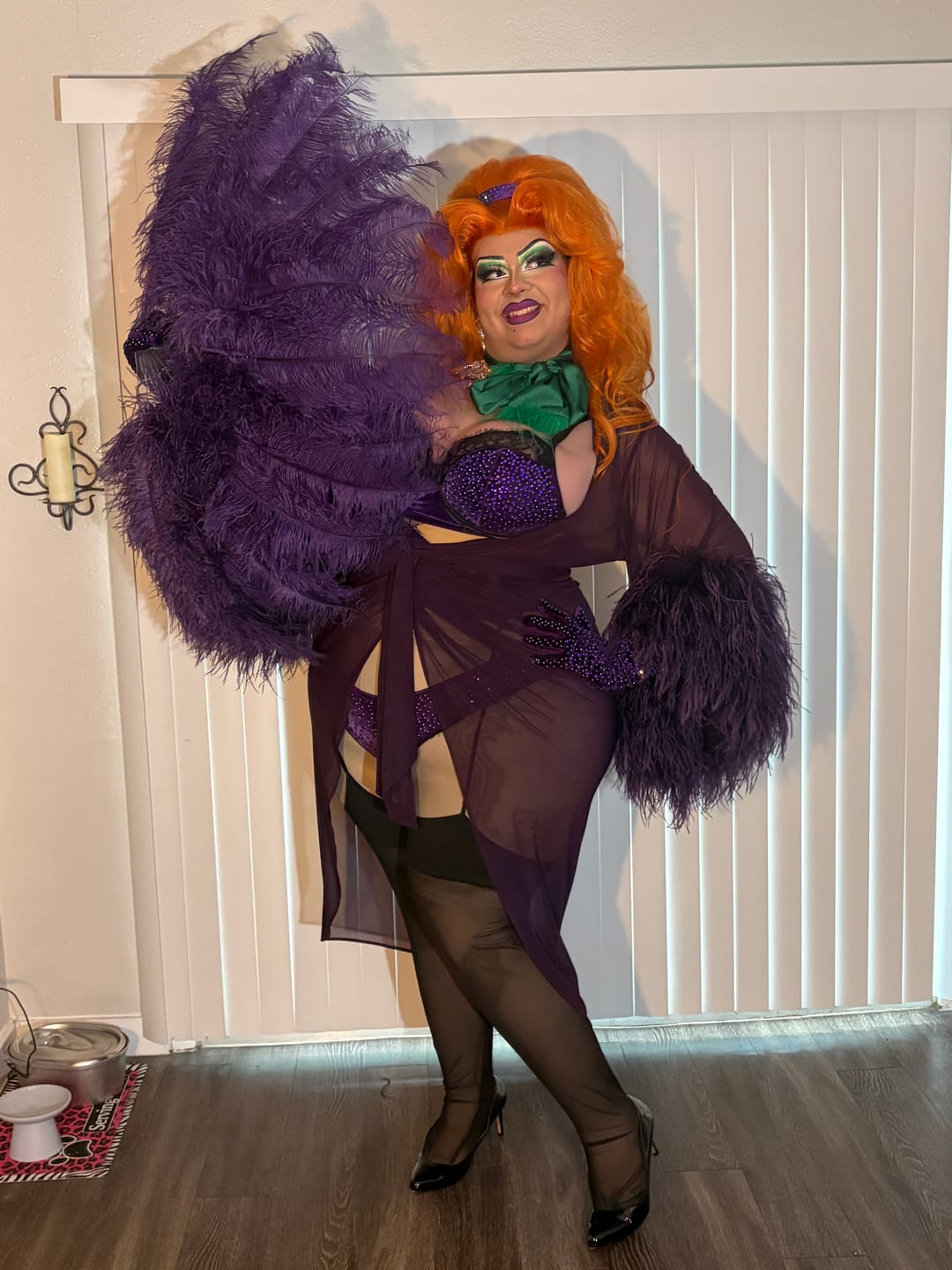 Customer photo review of Value Burlesque Fan - Double Layer