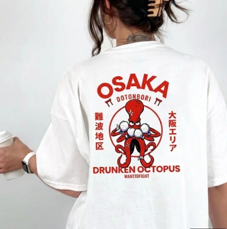 Customer photo review of Drunken Octopus T-shirt