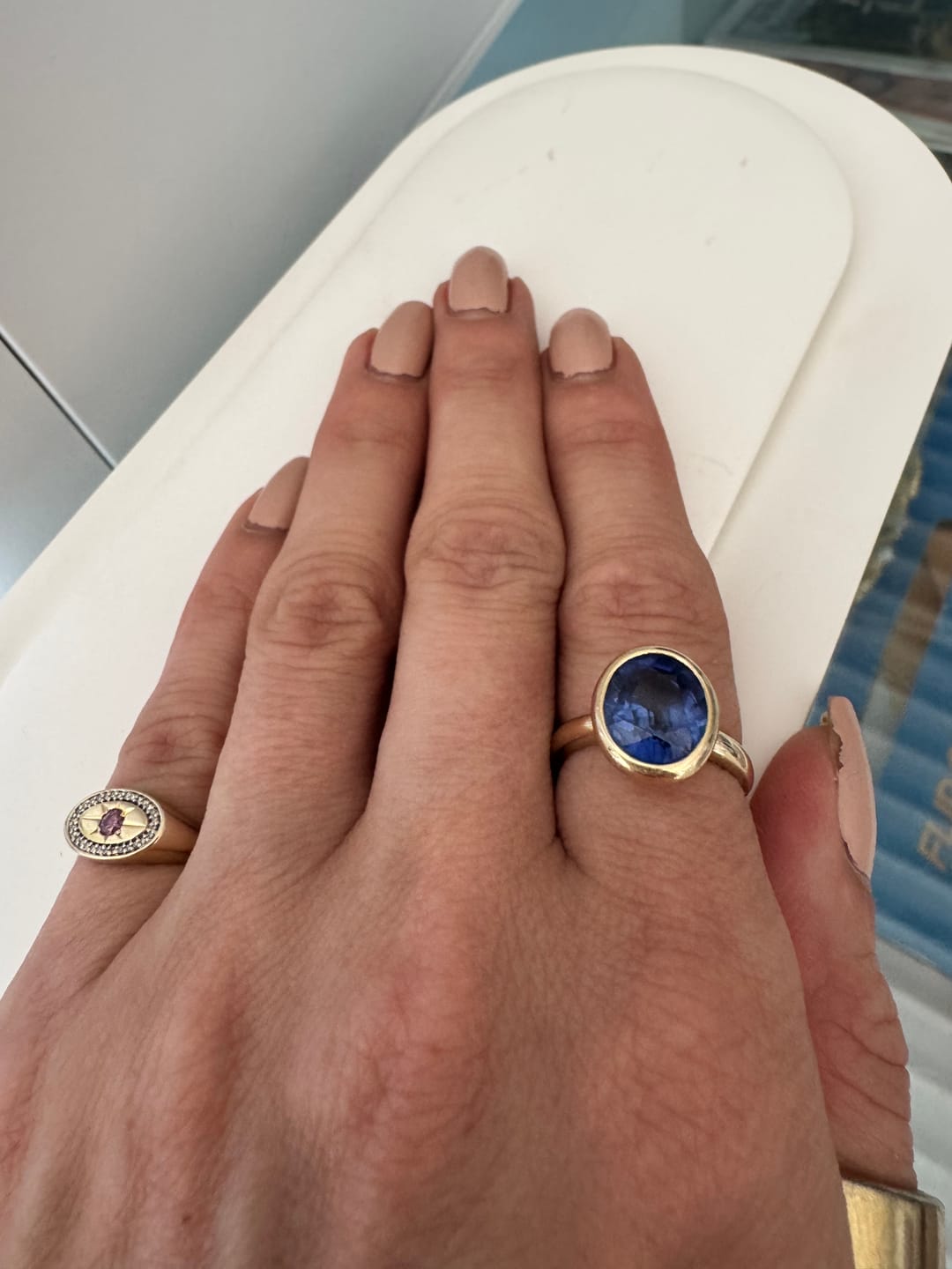 Customer photo review of jewelry cleansing foam kit
