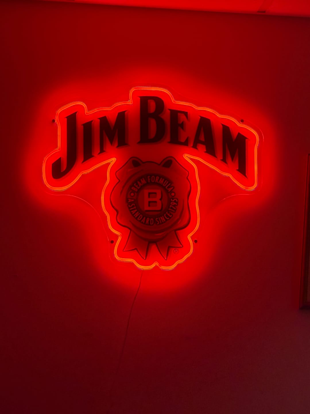 Customer photo review of Jim Beam Drink Neon Sign