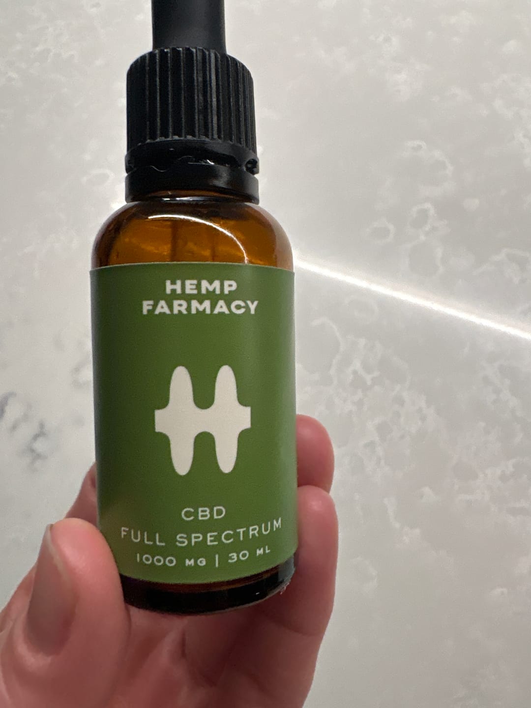 Customer photo review of Drops - Moderate 1000mg