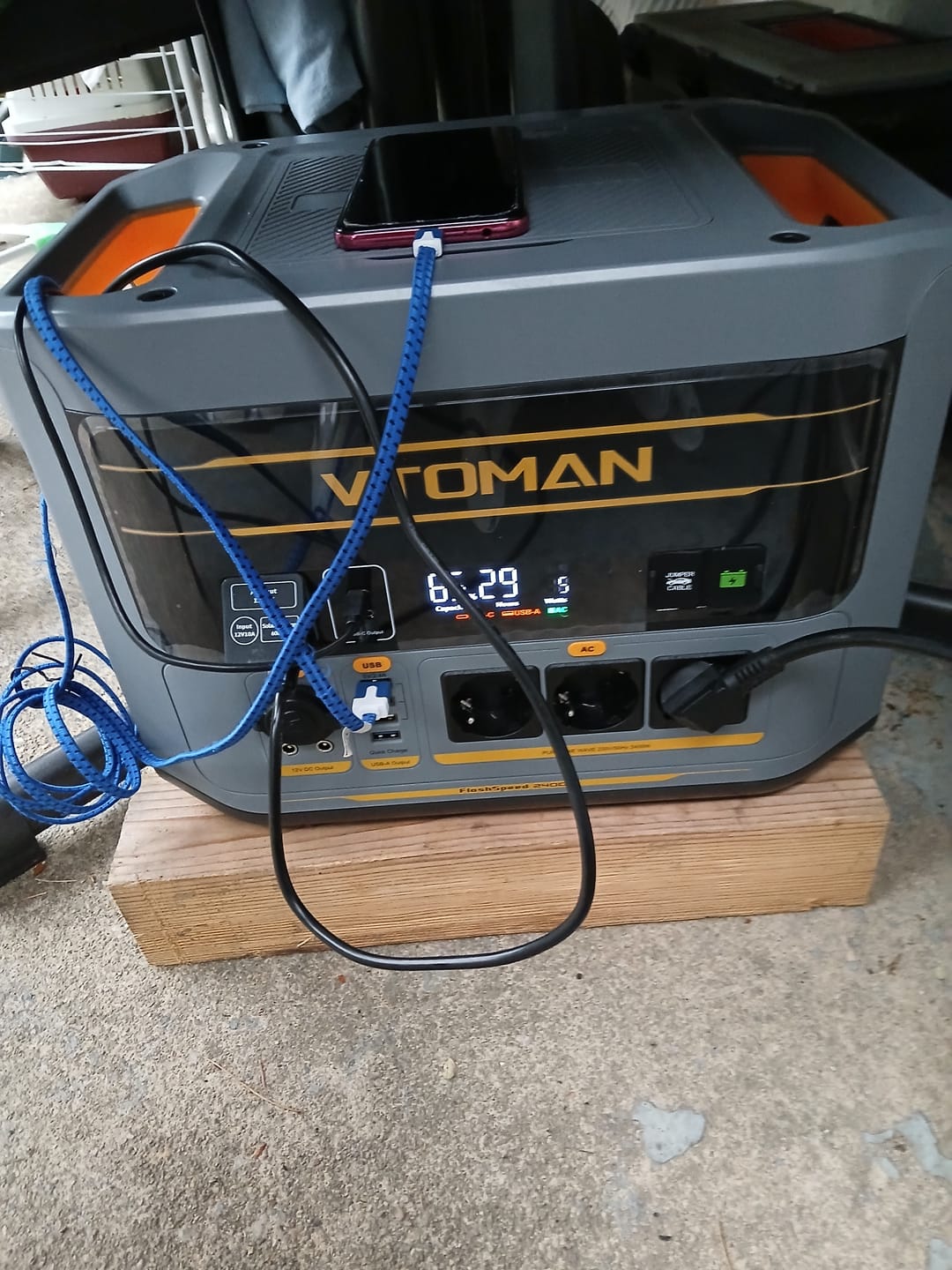 Customer photo review of VTOMAN FlashSpeed 2400 LIFEBMS™ Tragbare Powerstation