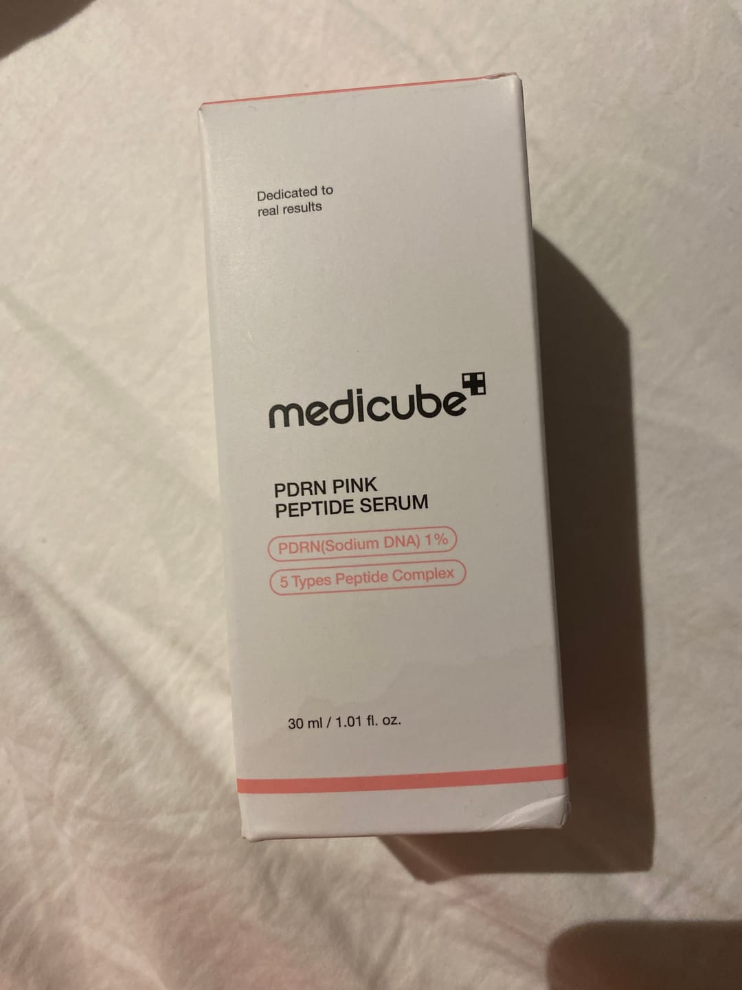 Customer photo review of MEDICUBE - PDRN Pink Peptide Serum 30 ML | Suero Antiedad, Iluminador e Hidratante