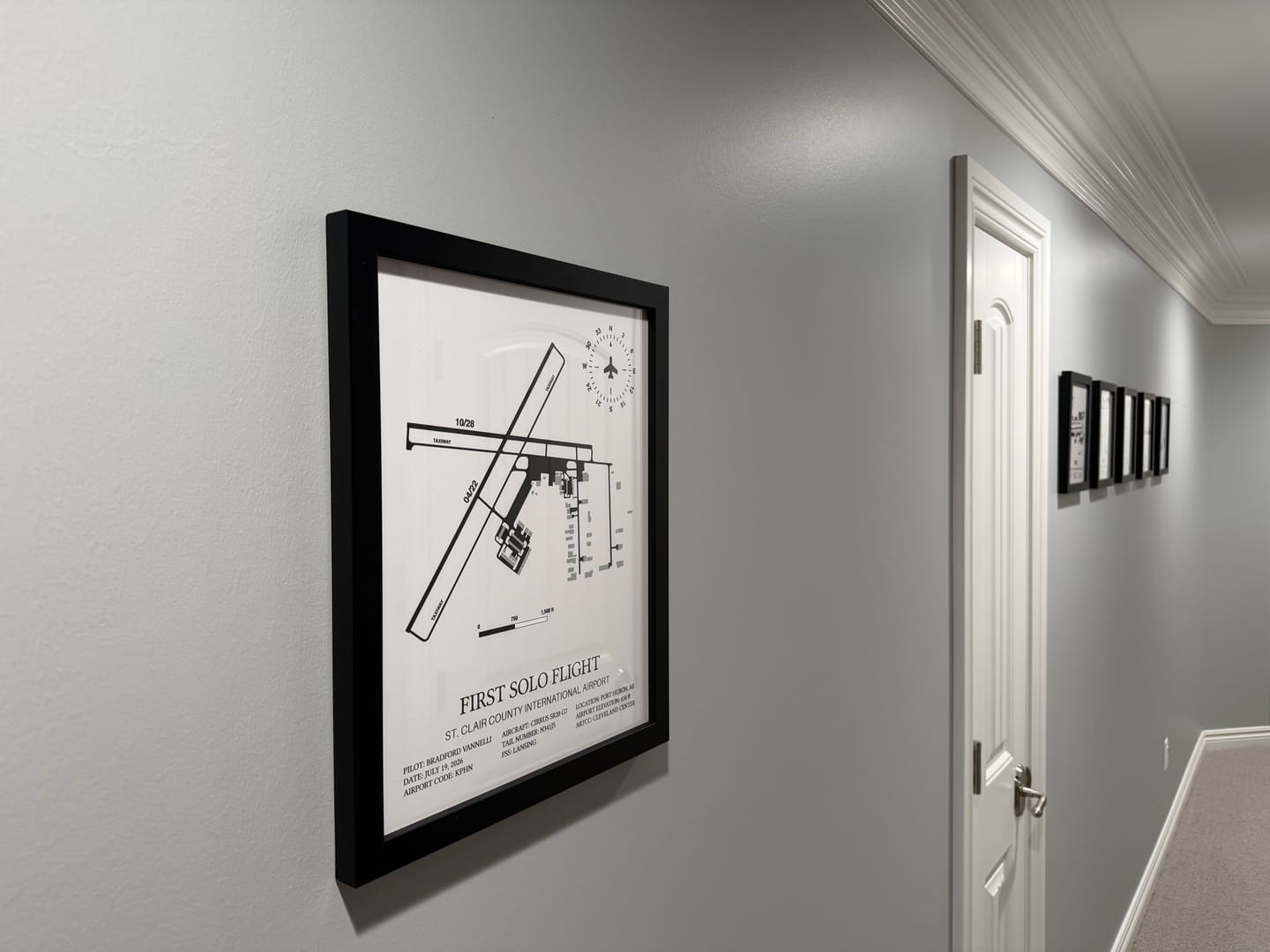Customer photo review of D98 Airport Map, Romeo State Airport Print