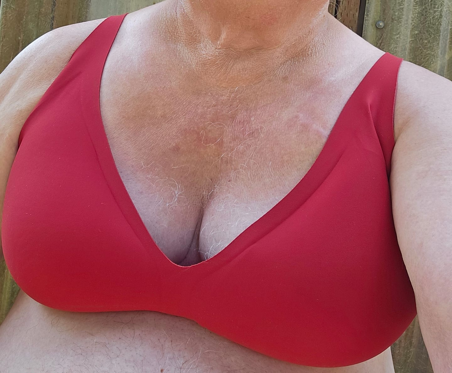 Customer photo review of Comfortable Wireless Full Coverage Jelly Smoothing Bra