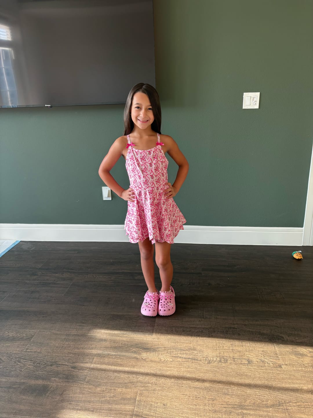 Customer photo review of Scallop Athleisure Dress ~ Bow Blossom