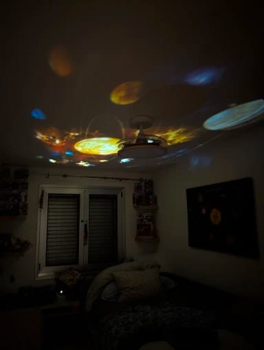 Customer photo review of Starry Sky Galaxy Projector